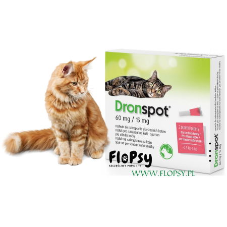 DRONSPOT 1 pipeta. Leczenie mieszanych inwazji pasożytniczych u kotów. 3 warianty